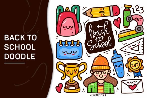 Back to School Doodle Collection for Creative Projects