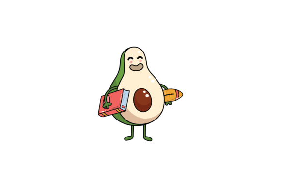 Back to School Kawaii Avocado Svg: A Versatile Digital Asset for Modern Creators