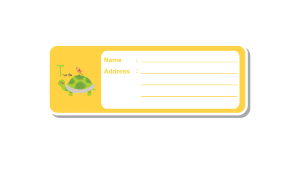 Back to School Label Book Animal Turtle: A Practical Digital Asset for Organised Creative Workflows