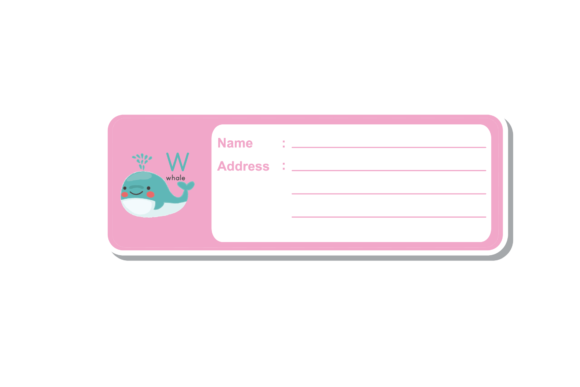 Back to School Label Book Animal Whale: A Practical Evaluation for Planning and Organization