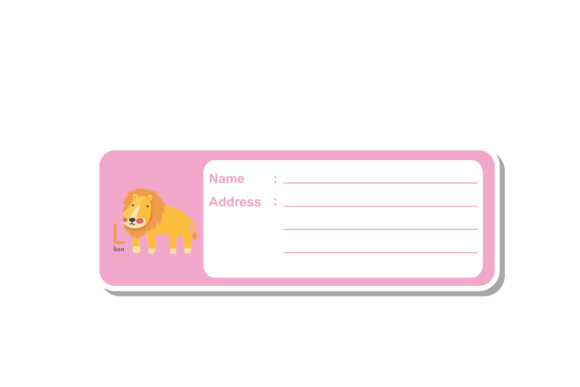 Back to School Label Name Animals Lion: Tame the Morning Chaos with Personalized Organization