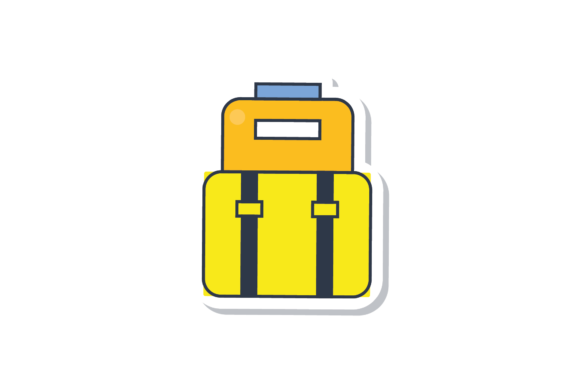 Back to School Stickers Bags Yellow Svg: A Versatile Digital Design for Personalized School Supplies