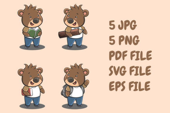 Cute Bears Back to School Graphics