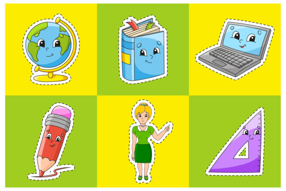 Sticker with Contour: Back to School Design Essentials